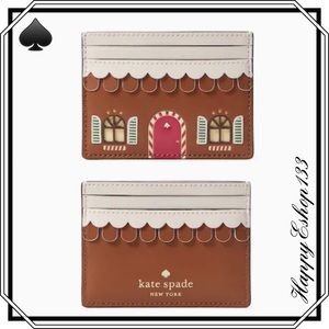 ♠️kate spade Small Gingerbread House Card Holder